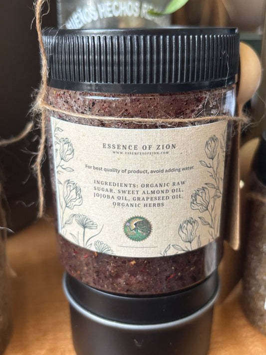 “Hibiscus + Lemon Balm” Sugar Scrub