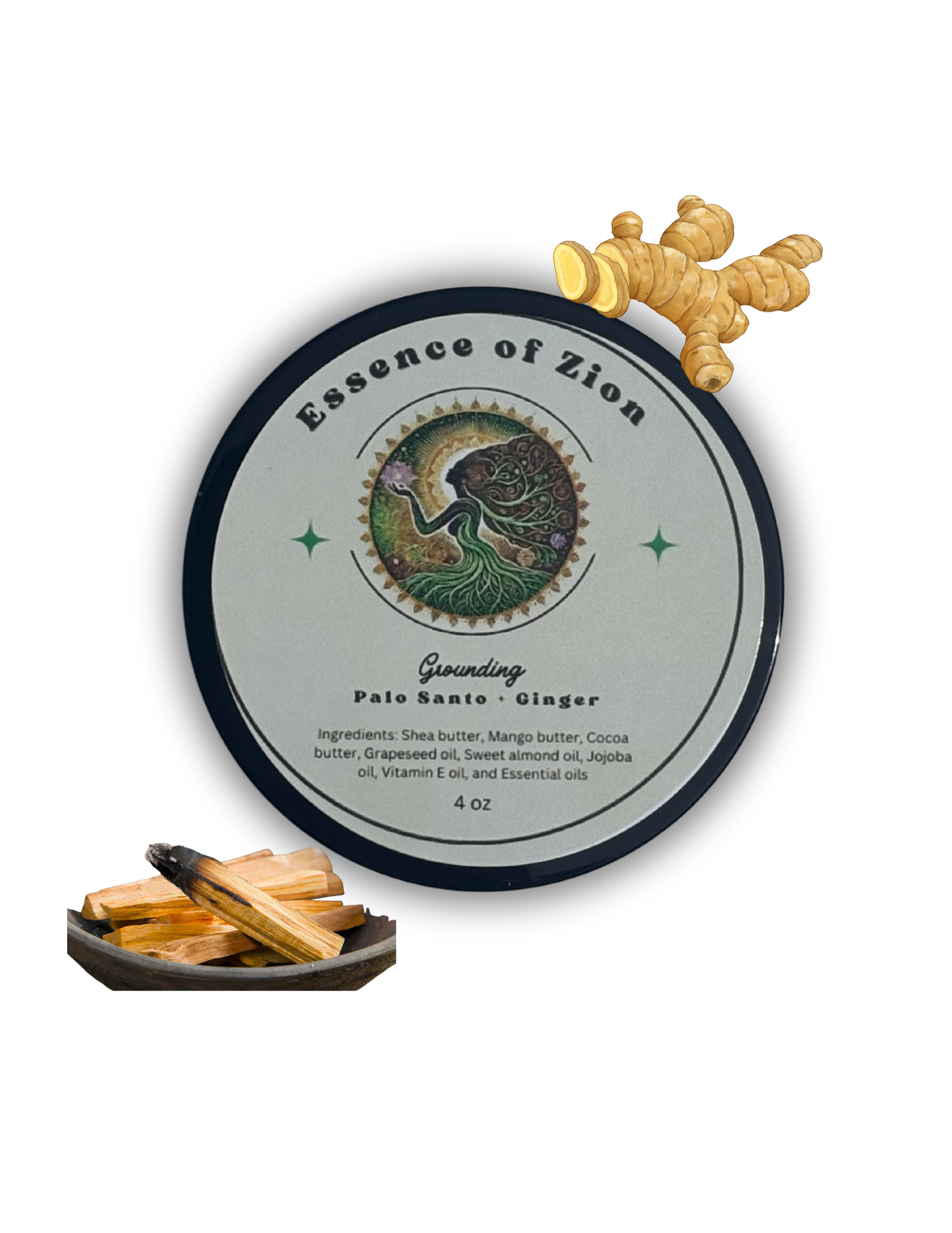 “Palo Santo & Ginger” Body Butter